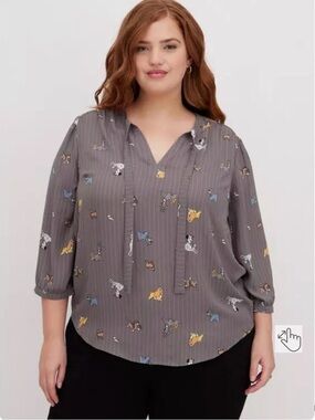 Torrid Disney Dogs Georgette Blouse 3X